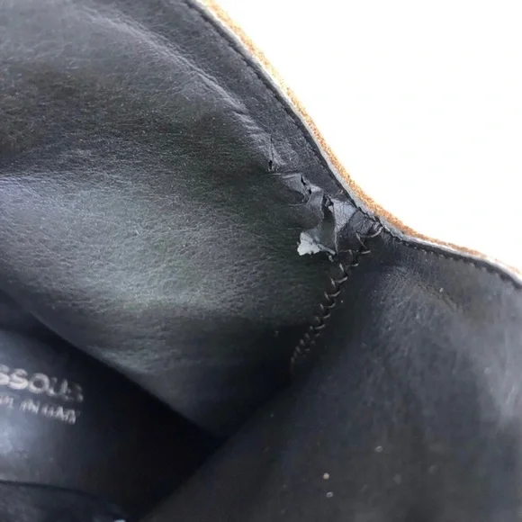 Andre Assous Fringe Suede Heeled Ankle Boots Size 7 US / 37 EU - Picture 8 of 10